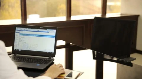 Doctors with a laptop computer Stock Footage 68487619