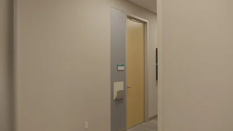 Doctors office hallway Stock Footage 103867482