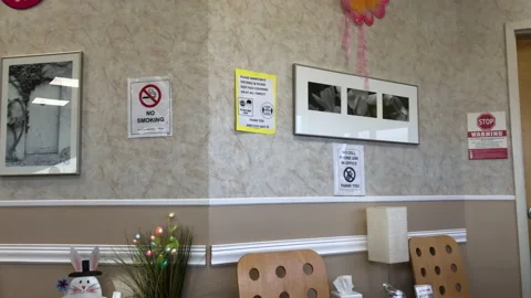 Doctors Office Waiting Area, empty, No People Stock Footage 152488273