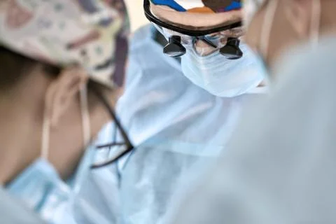 Doctors in operating room Foto stock