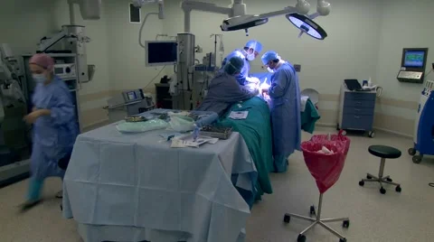 Doctors performing a Surgery Stock Footage 43052047