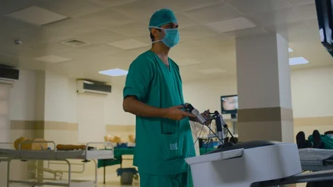 Doctors performing surgery Stock Footage 105820257