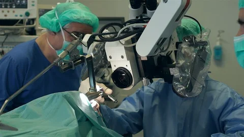 Doctors Performing Surgery in Operating Room. Stock Footage 92022274