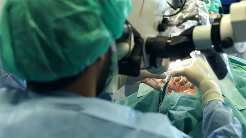 Doctors Performing Surgery in Operating Room. Stock Footage 92022968