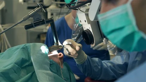 Doctors Performing Surgery in Operating Room. Stock Footage 92066284