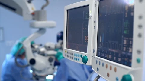 Doctors Performing Surgery in Operating Room. Stock Footage 92127151