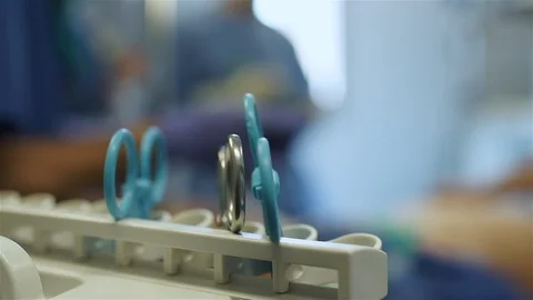 Doctors Performing Surgery in Operating Room. Stock Footage 92160928