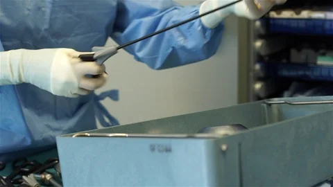 Doctors Preparing for Surgery. Stock Footage 92116320