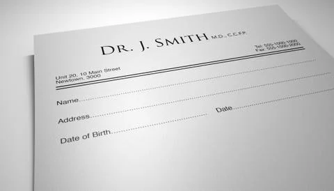 Doctors prescription Illustrazione stock