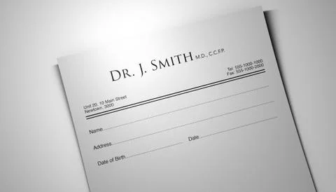 Doctors prescription Illustrazione stock