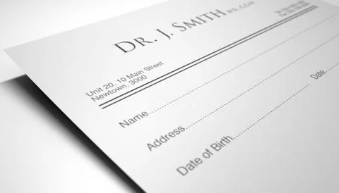 Doctors prescription Stock Illustration