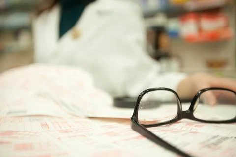Doctor's prescriptions Stock Photos
