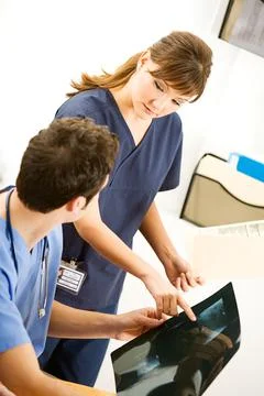 Doctors: Question About X-ray Stock Photos