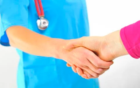 Doctors shaking hands Stock Photos