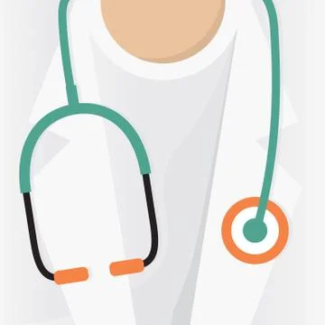 Doctors Stethoscope Vector Illustration Illustrazione stock