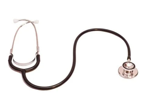 Doctor's stethoscope on white background Stock-Fotos