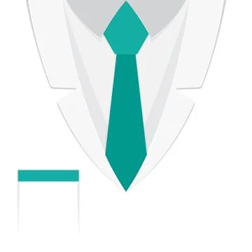 A doctors suit or lab coat. Vector illustration Stock Illustration