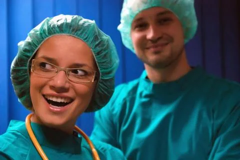 Doctors team Foto stock