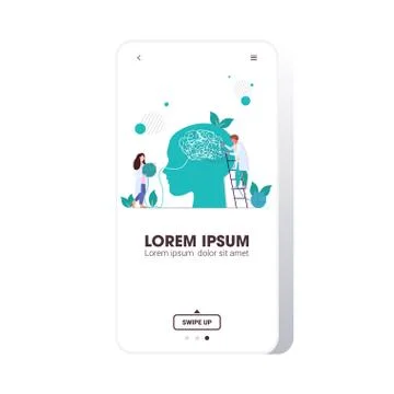 Doctors team solving psychological problems in tangled head psychotherapy 스톡 일러스트