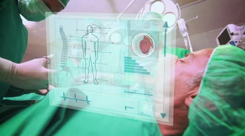 Doctors using latest technology Stock Footage 60968225