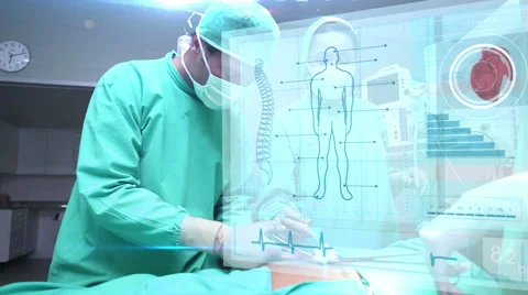 Doctors using latest technology Stock Footage 60968264
