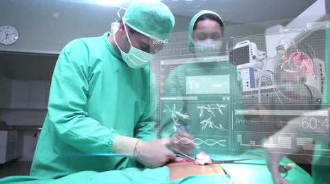 Doctors using latest technology Stock Footage 60968279
