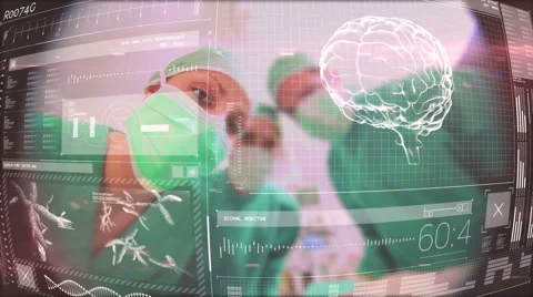 Doctors using latest technology Stock Footage 60968297