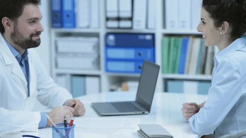 Doctor's visit at the clinic Stock Footage 86682845