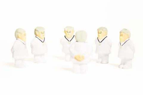 Doctors on white background Stock Photos