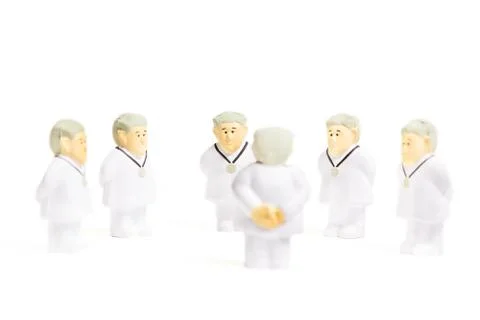 Doctors on white background Foto stock