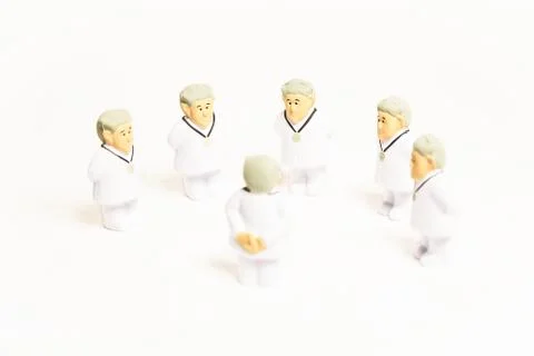 Doctors on white background Stock Photos