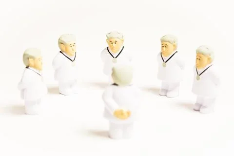 Doctors on white background Stock Photos