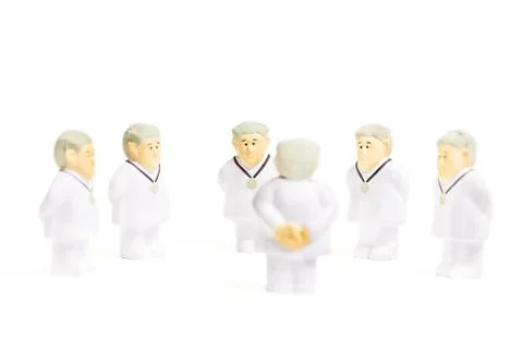 Doctors on white background Stock Photos