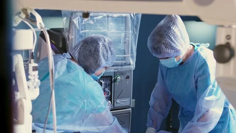 Doctors work in the operating room Stockbeeldmateriaal 265015729