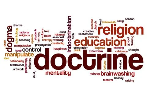 Doctrine word cloud Stock Illustration