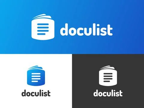 Doculist Logo Design Stock Illustration