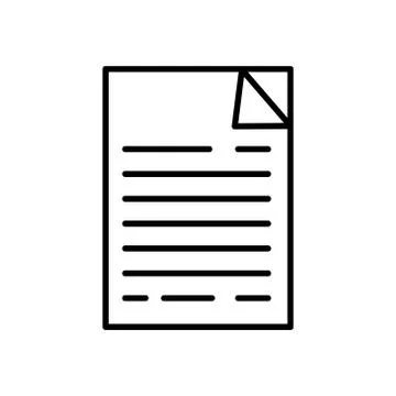 Documen vector design template illustration Illustrazione stock