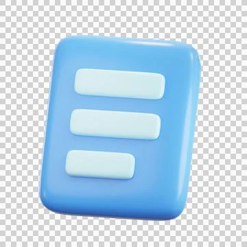 Document 3D Illustrations, 3D rendering Stock Illustration