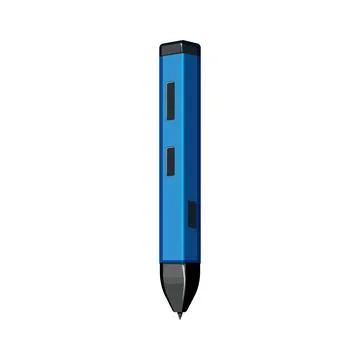 Document 3d pen cartoon vector illustration Stockillustratie