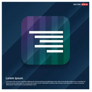 Document align icon Stock Illustration