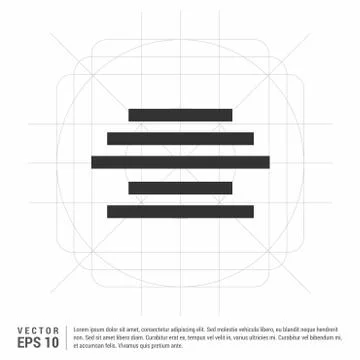 Document align icon Stock Illustration