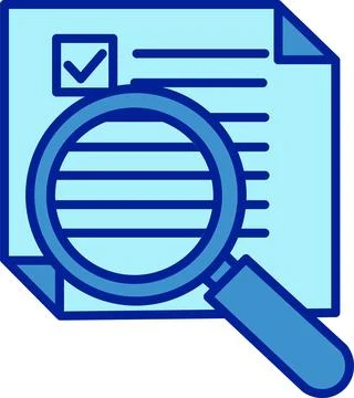 Document Analysis Search Stock Illustration