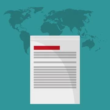 Document and big data design Stock Illustration