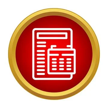 Document and calendar icon for planning and scheduling Stock Illustration