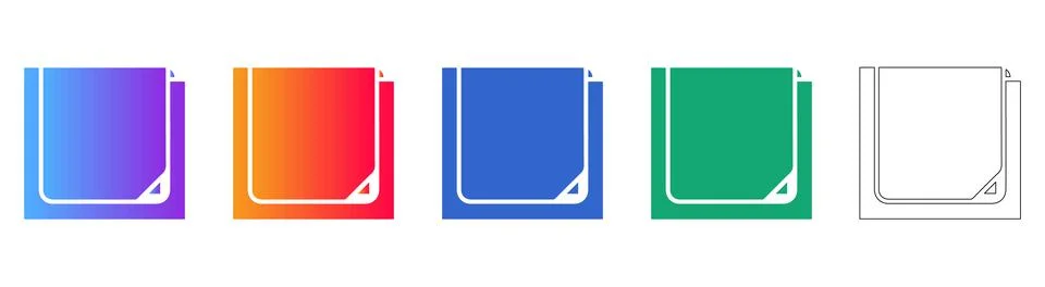 Document and Folder File Icon Collection イラスト素材