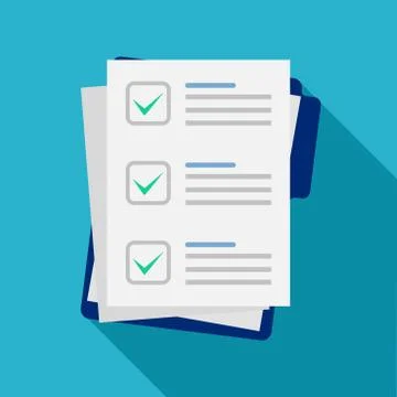 Document and text. Folder and stack of white papers.vector illustration Illustrazione stock