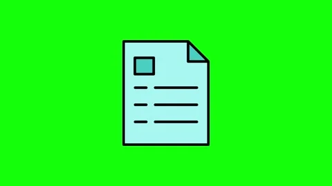 Document animated icon. Stock Footage 321729053