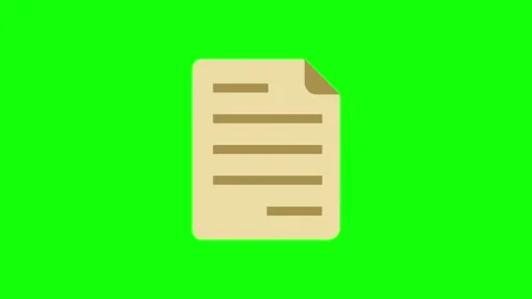 Document animated icon. Video stock 321729058