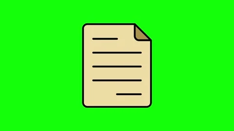 Document animated icon. Stock Footage 321729061