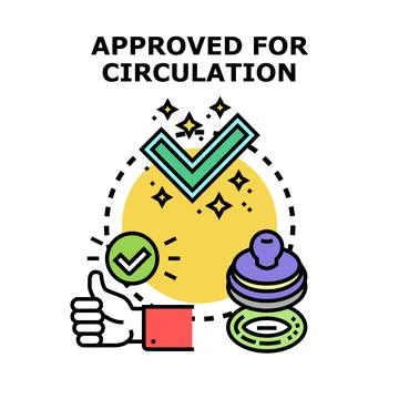 Document approval and circulation concept illustration Stock Illustration